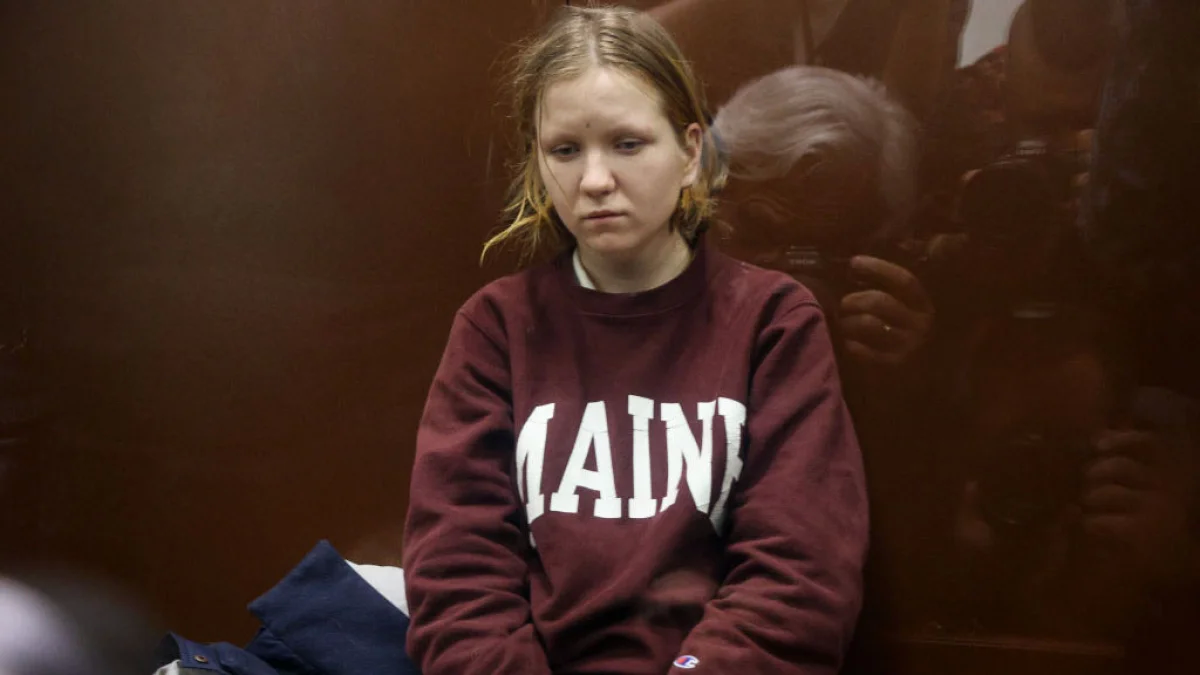 Darya Trepova, la recluta de Roman Popkov, detenida luego del asesinato de Vladlen Tatarsky.