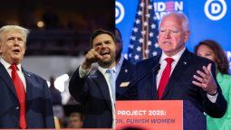 Trump y Vance versus Harris y Walz