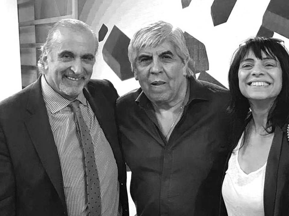 Llermanos junto a Moyano y su esposa, la presidenta de RTA, Rosario Lufrano. 