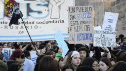 Marcha en Rosario en defensa de la educación pública.&nbsp;