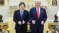 Javier Milei y Donald Trump en el Salón Oval de la Casa Blanca.&nbsp;