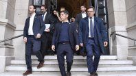 Axel Kicillof al salir este martes de la audiencia en la Corte Suprema. Axel Kicillof al salir este martes de la audiencia en la Corte Suprema.
