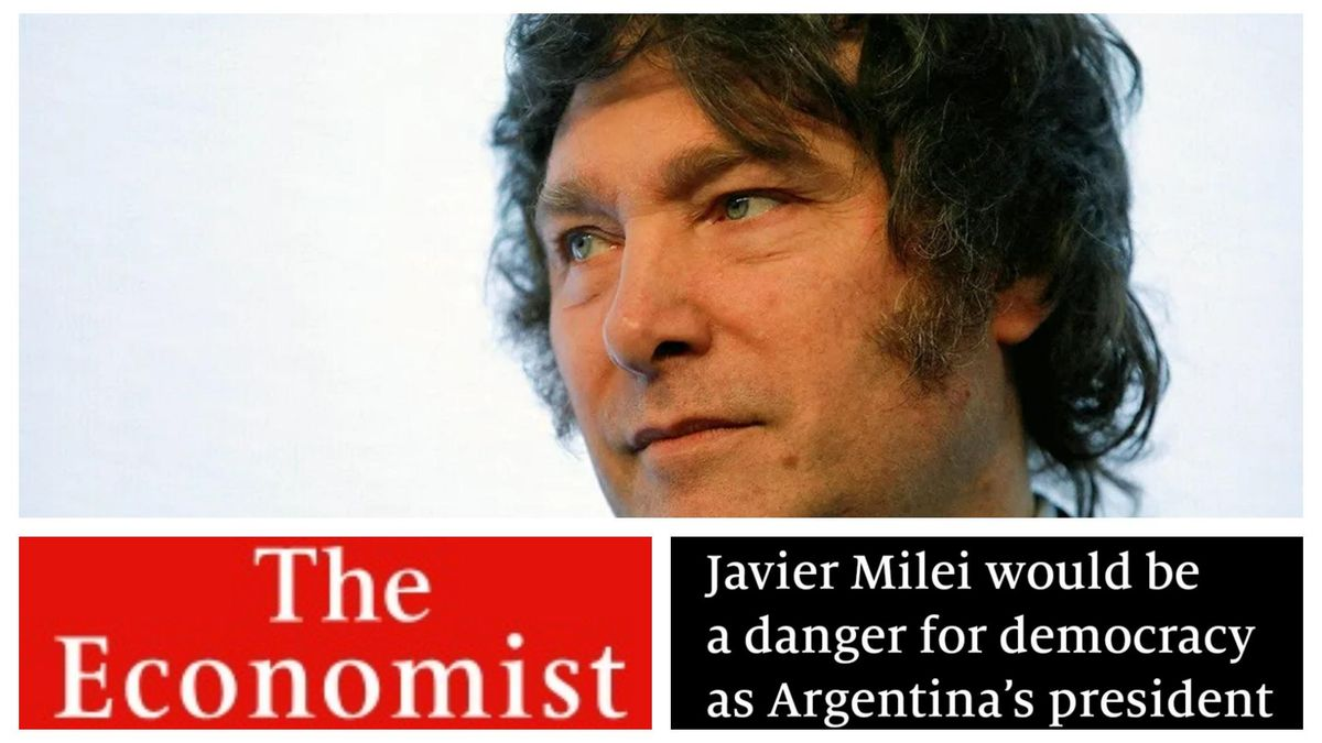 The Economist: "Javier Milei podría ser un peligro pa la democracia de Argentina" The Economist: "Javier Milei podría ser un peligro pa la democracia de Argentina"