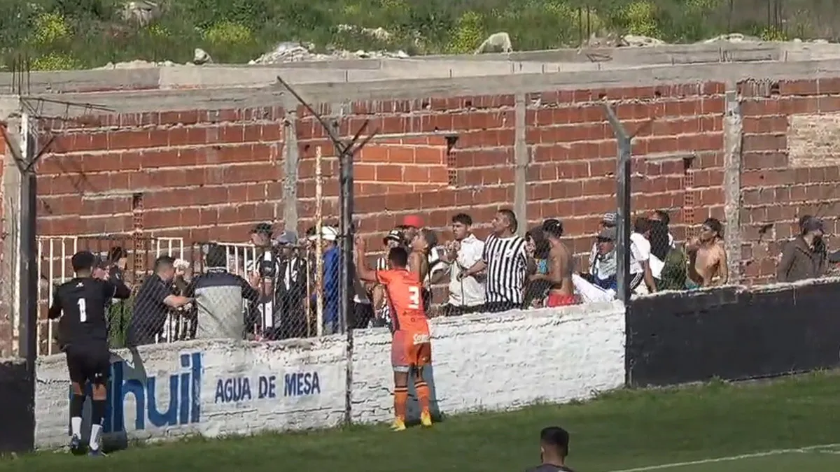 El cl&aacute;sico de la Primera C entre Claypole y Berazategui termin&oacute; en esc&aacute;ndalo entre ambas hinchadas y hasta golpearon al presidente en silla de ruedas. (Foto: Gentileza: @ElShowdelSur)