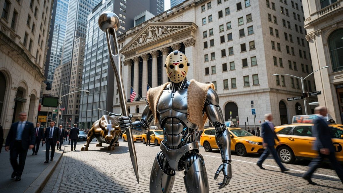 Viernes complicado para los mercados por la amenaza de la IA. Foto: IA Grok. 