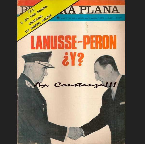 Sin Juan Carlos Onganía en el poder, Alejandro Agustín Lanusse intentaba negociar con Juan Perón, aunque un grave error del residente en Madrid fue impedirlo por sus antiguos odios con Lanusse.