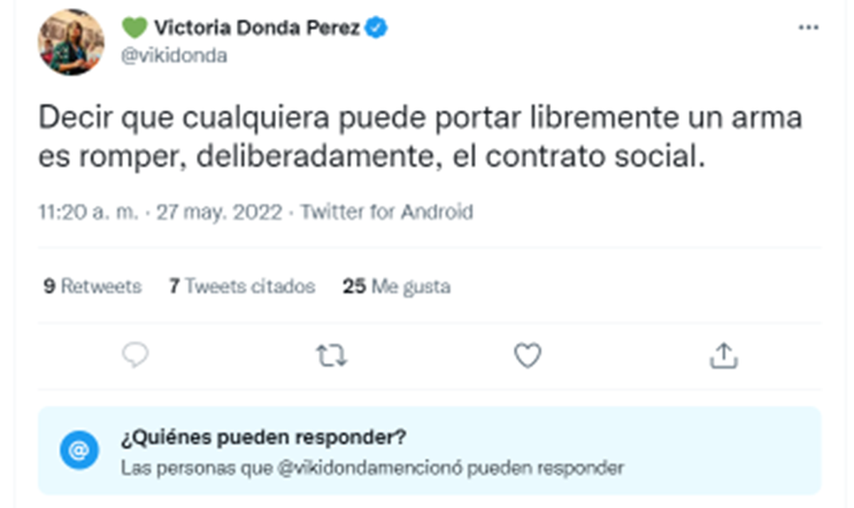 La funcionaria es blanco de constantes críticas, al punto que en su cuenta de Twitter tiene bloqueada la opción de que cualquier cuenta pueda responder a sus posteos. 