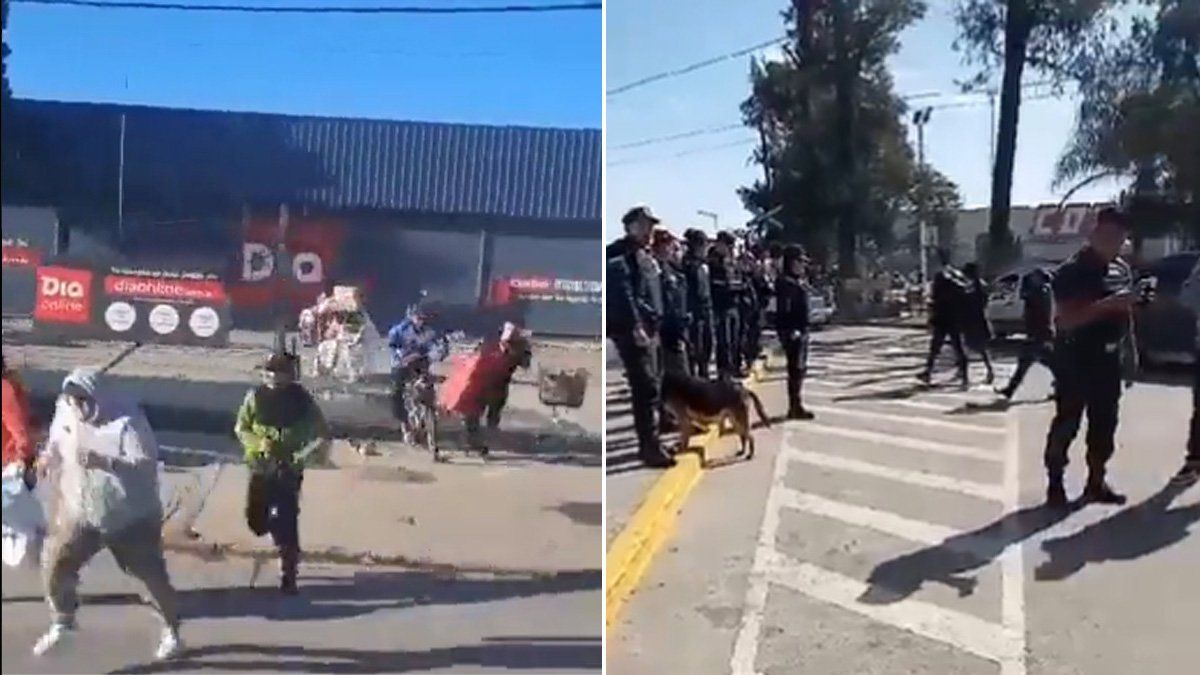 Imagen de los saqueos de la semana pasada en la provincia de Buenos Aires.