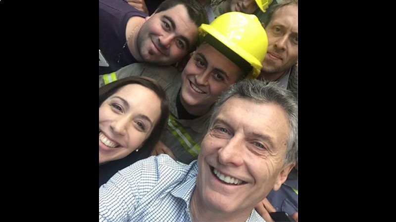 La foto que publicó Macri en su cuenta de Twitter.