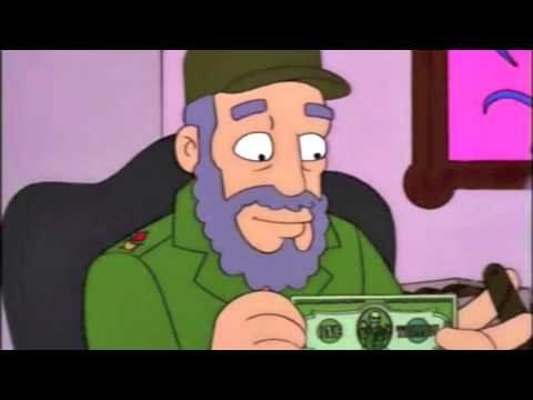 Fidel Castro en la serie Los Simpsons.