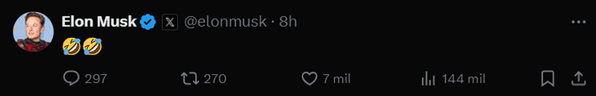 Musk no se anduvo con vueltas. Musk no se anduvo con vueltas. 