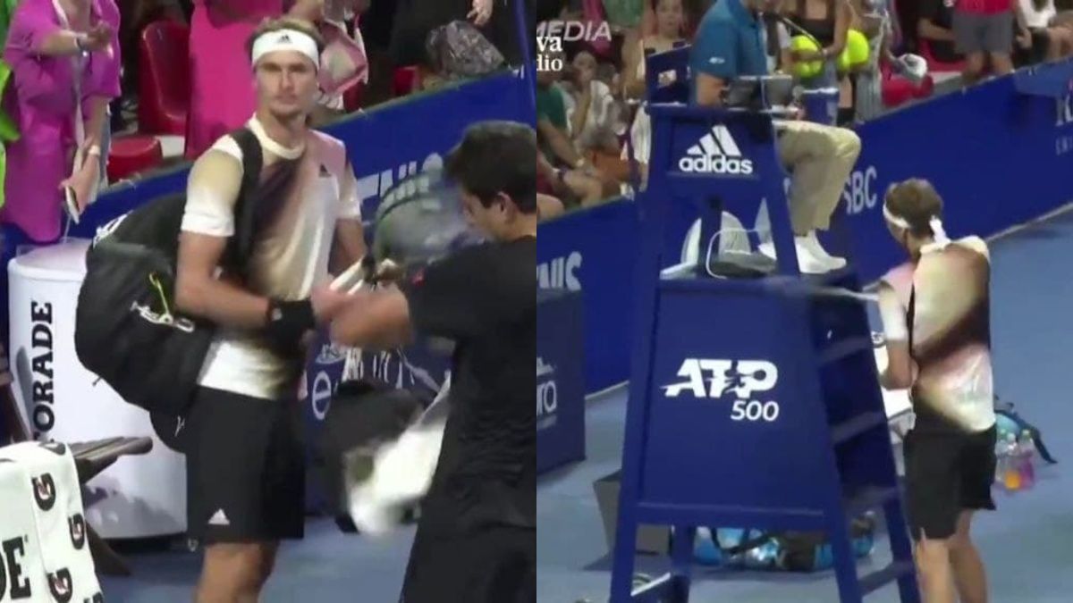 Alexander Zverev pidi&oacute; disculpas tras agredir a un juez de silla a raquetazos que termin&oacute; con su expulsi&oacute;n del ATP 500 de Acapulco de M&eacute;xico 2022. (Foto: ATP Media)