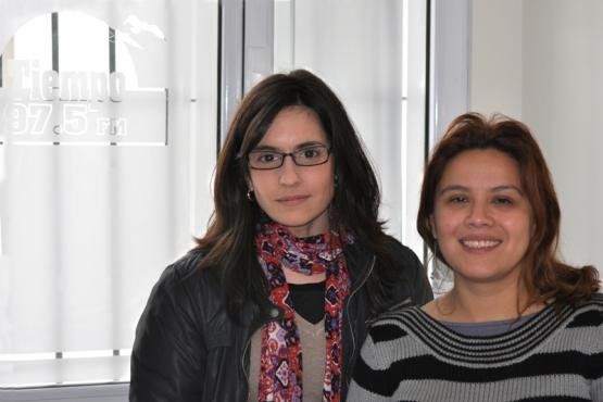 Reunión de La Cámpora, a la izq., Virginia García, jefa de la Afip Santa Cruz. Foto Tiempo Sur.