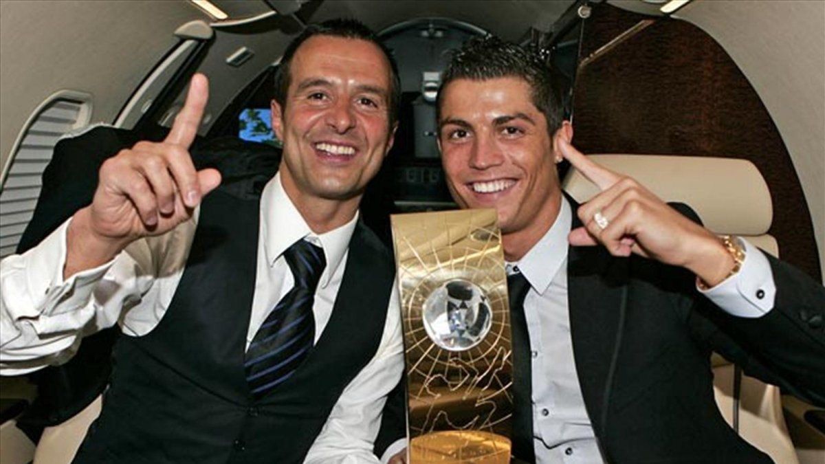 Mendes y Cristiano Ronaldo, inseparables.
