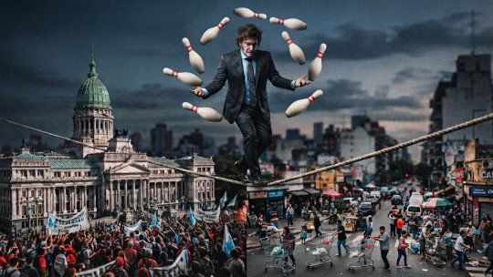 Javier Milei y otra semana al borde del abismo.