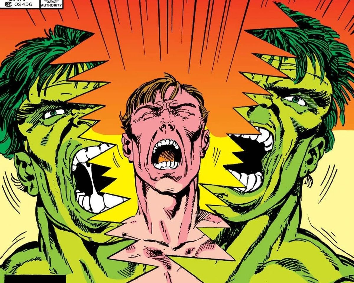 Uno de los momentos más trascendentales de su historia fue cuando Banner y Hulk se separaron. Aquello significó un alivio para el científico, pero la falta de control de Hulk lo obligó a fusionarse con él otra vez. Uno de los momentos más trascendentales de su historia fue cuando Banner y Hulk se separaron. Aquello significó un alivio para el científico, pero la falta de control de Hulk lo obligó a fusionarse con él otra vez.