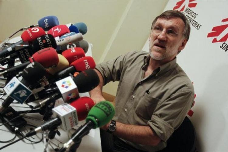 José Antonio Bastos, presidente de MSF en España: Rechazamos que nos asocien a iniciativas políticas y militares que no tienen nada que ver con el afán humanitario y la independencia de nuestra organización.