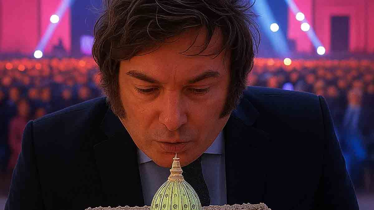 Javier Milei ante un Congreso que le viene propinando varias derrotas en el 2025.