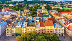 altText(Lviv, capital de la Ucrania de la resistencia)}