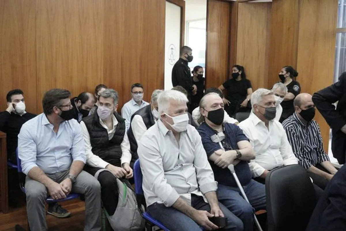 Los imputados por estafa en la audiencia imputativa de 2021. (Fuente: La Capital) Los imputados por estafa en la audiencia imputativa de 2021. (Fuente: La Capital)