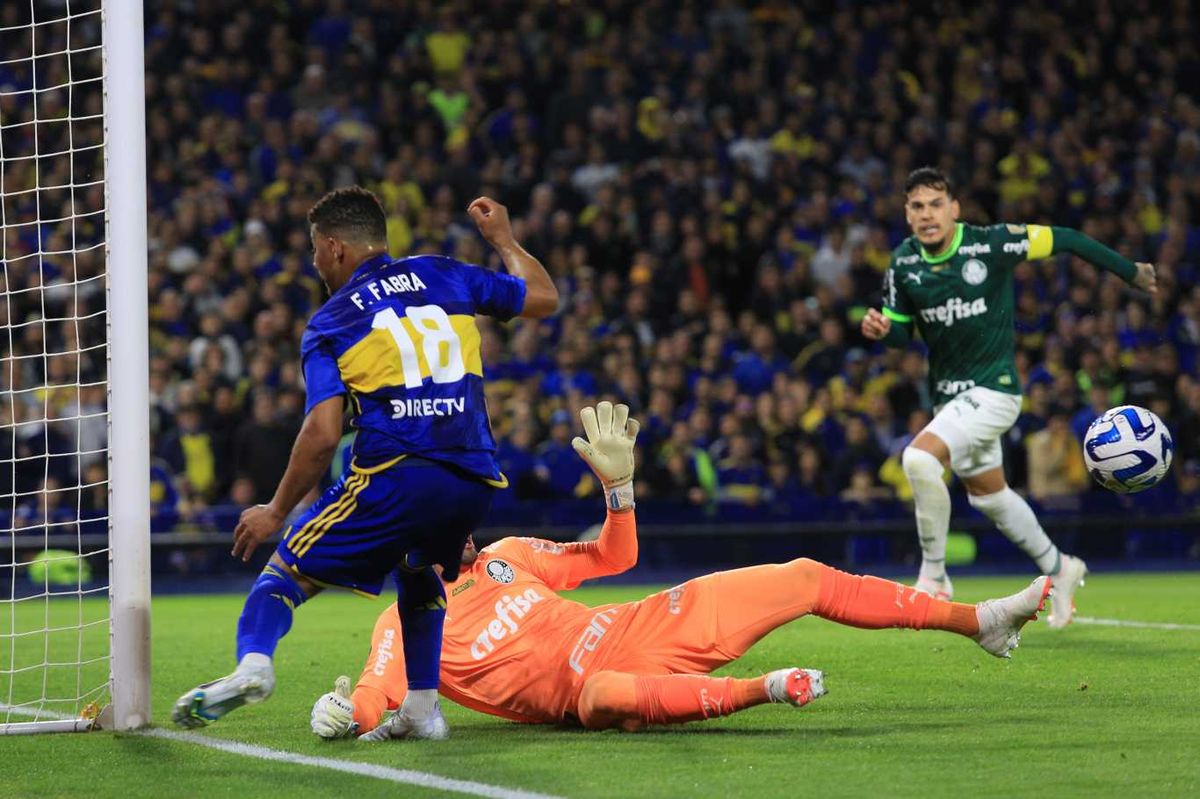 Boca fue superior al Palmeiras pero volvió a empatar 0-0 por el partido de semifinal de ida de la Copa Libertadores de América 2023. (Foto: Noticias Argentinas)