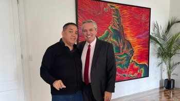 Luis DElía cuando visitó a Alberto Fernández en la quinta de Olivos. Luis DElía cuando visitó a Alberto Fernández en la quinta de Olivos.