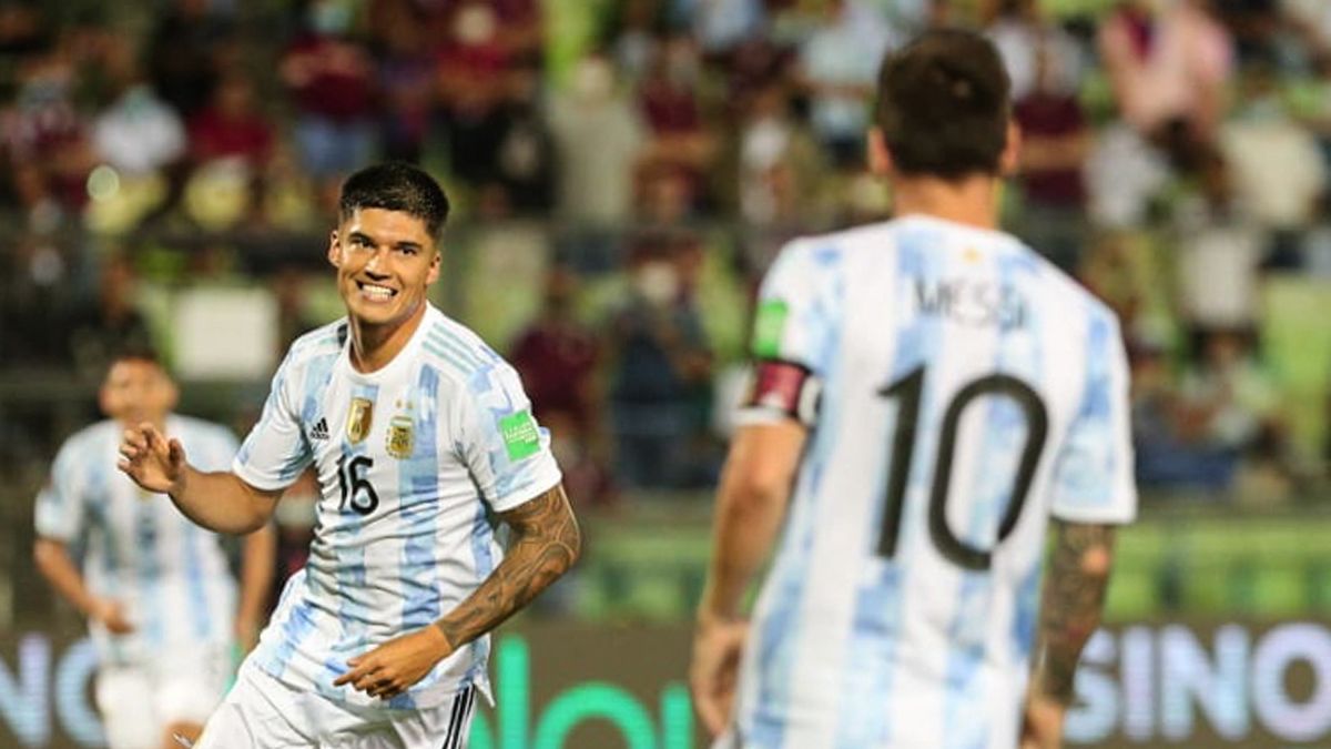 Argentina goleó;  a Venezuela 1-3 por las Eliminatorias Sudamericanas para la Copa Mundial de Fútbol Qatar 2022. (Foto: Noticias Argentinas / AFA) & nbsp;