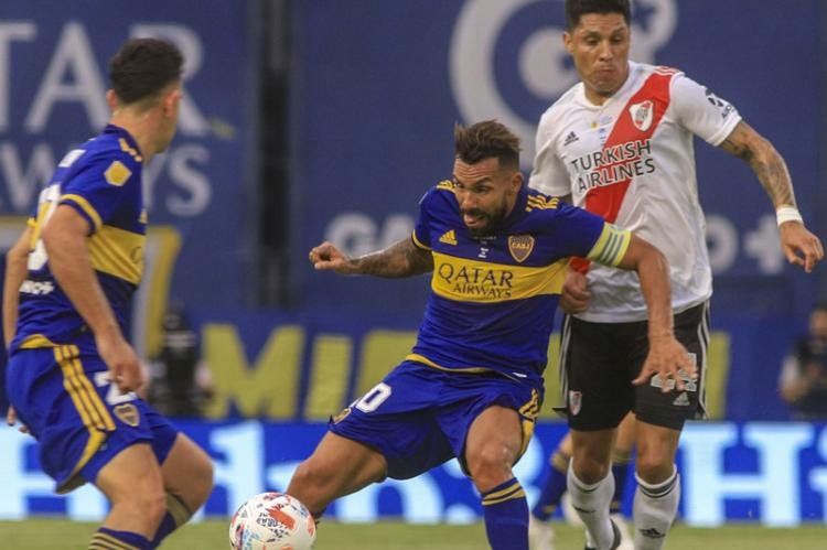 Escenas del partido que Boca Juniors y River Plate empataron en la noche de este domingo (14/03) 1-1 en “La Bombonera” que correspondió a la quinta fecha del Interzonal de la Copa de la Liga Profesional de Fútbol de Primera División 2021. (Foto: Noticias