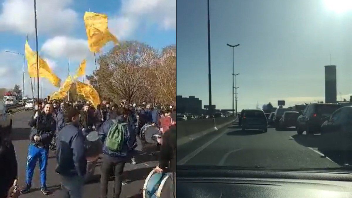 Trabajadores de la Línea 60 de colectivos corta parcialmente la Panamericana.