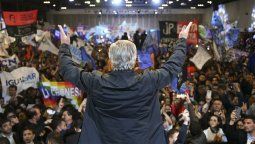El presidente Alberto Fernández el 28/05 &nbsp;durante el primer congreso del Frente de Todos realizado en la ciudad chaqueña de Resistencia.