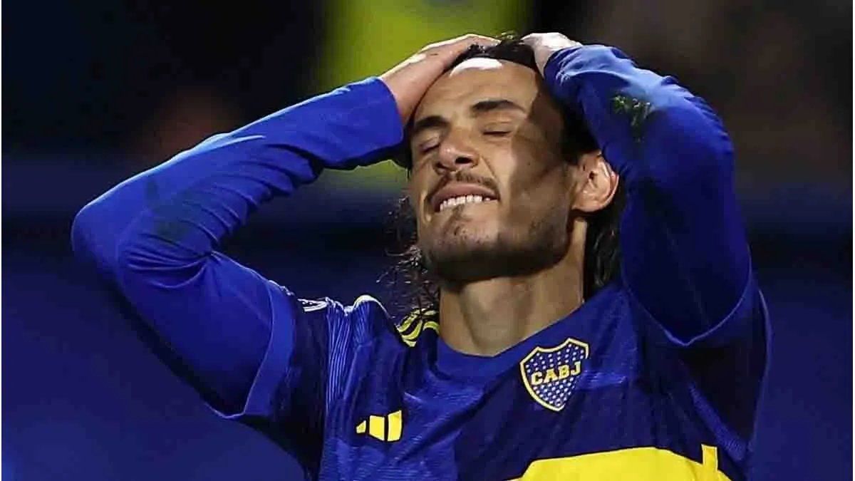 Edinson Cavani en el ojo de la tormenta en Boca
