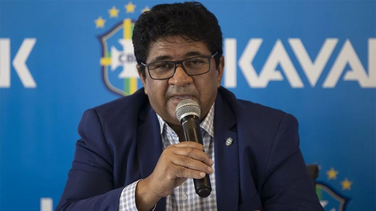Imagen de Ednaldo Rodrigues, presidente de la Confederación Brasileña de Fútbol (CBF), que fue destituido de su cargo tras ser investigado por “irregularidades administrativas”.