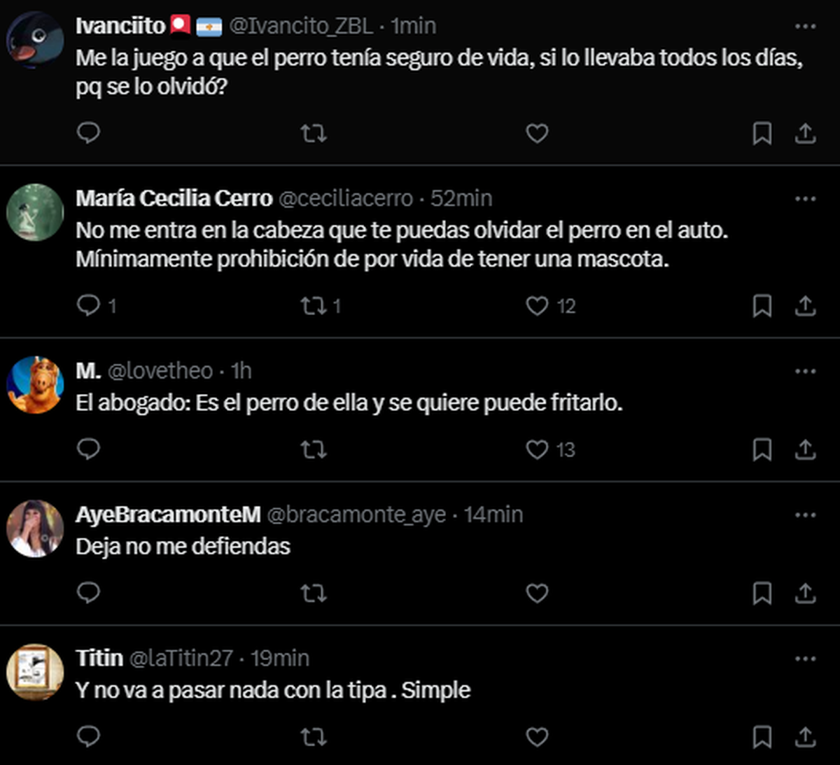 Comentarios llenos de bronca en X. Comentarios llenos de bronca en X.