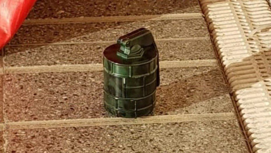 El artefacto sospechoso resultó ser un picador de marihuana.