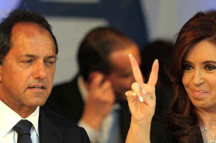 Cristina Fernández de Kirchner y Daniel Scioli.