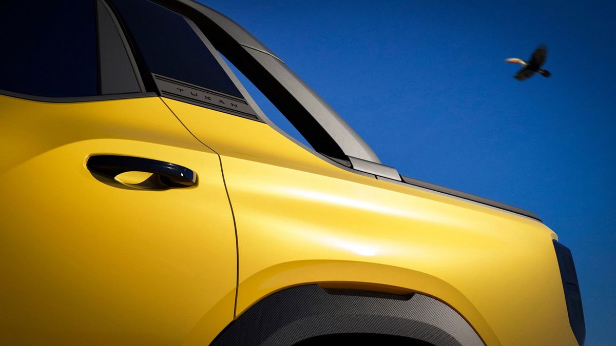 Parte de la imagen que reveló Volkswagen. Parte de la imagen que reveló Volkswagen. 