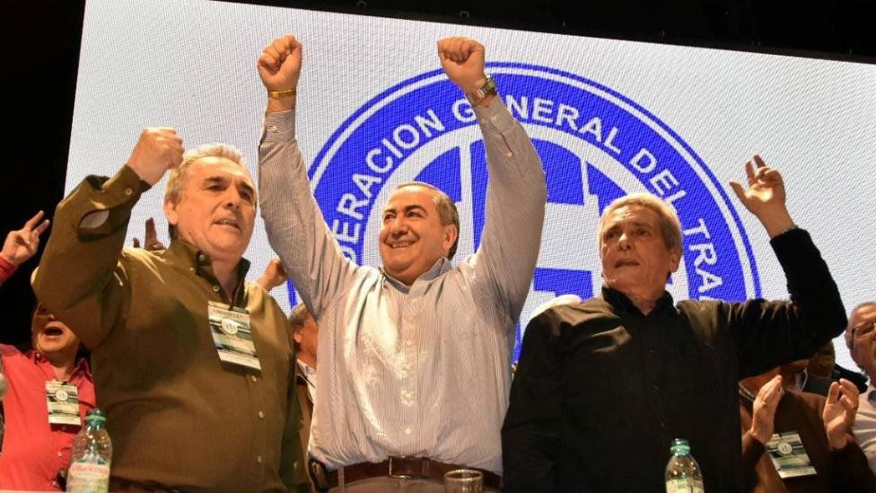 El triunvirato que gobierna la CGT