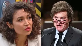 Julia Mengolini y su reacción tras los resultados electorales. Julia Mengolini y su reacción tras los resultados electorales.