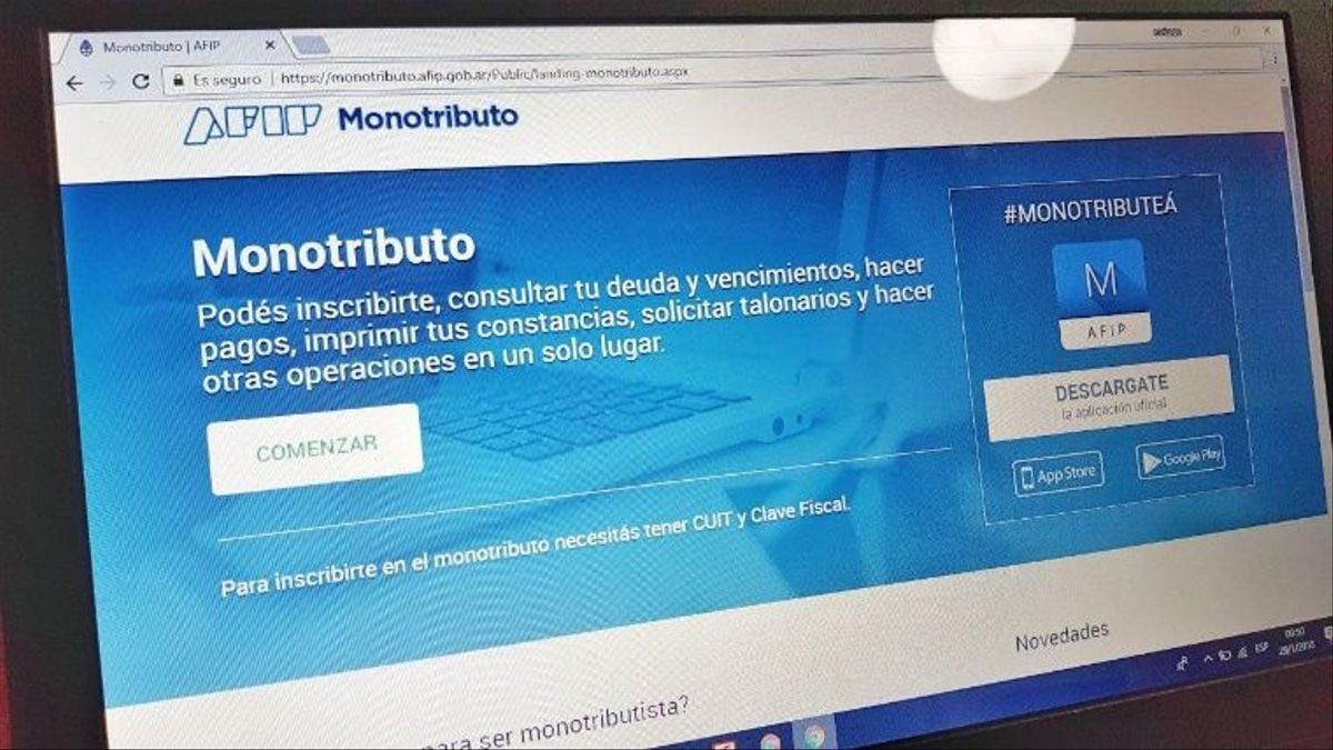 AFIP monotributo aportes