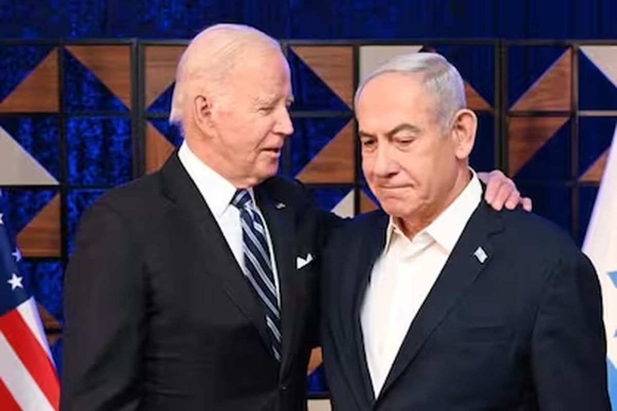 Joe Biden y Benjamín Netanyahu en su última visita a Israel Joe Biden y Benjamín Netanyahu en su última visita a Israel