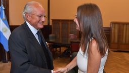 Sandra Pettovello y Abel Albino.