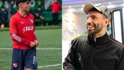 Benjamín Agüero, hijo del Kun y ahijado de Lionel Messi, realiza una prueba en Inter Miami junto con Ciro Beratti, otro juvenil de Independiente.