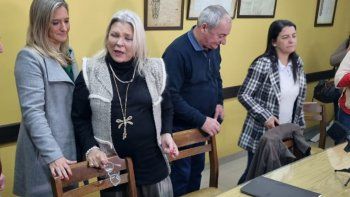 Elisa Carrió en Santa Fe, antes de la descompensación. Elisa Carrió en Santa Fe, antes de la descompensación.