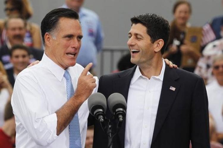 Mitt Romney y Paul Ryan.
