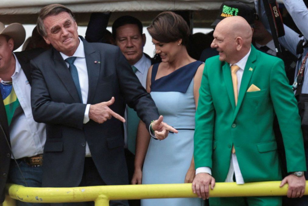 Jair Bolsonaro en campaña.
