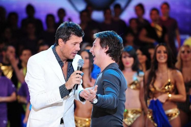 Marcelo Tinelli y Adrián Suar, por Canal 13.