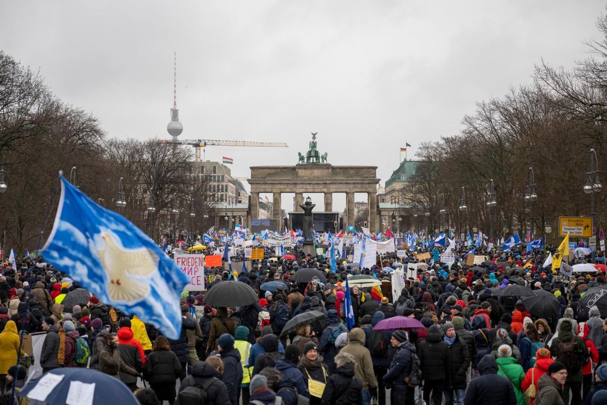 Una imagen de la manifestación que relató Die Welt.