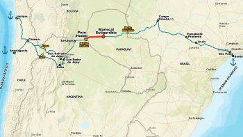 La Ruta Bioceánica unirá el Océano Atlántico y el Pacífico. La Ruta Bioceánica unirá el Océano Atlántico y el Pacífico.