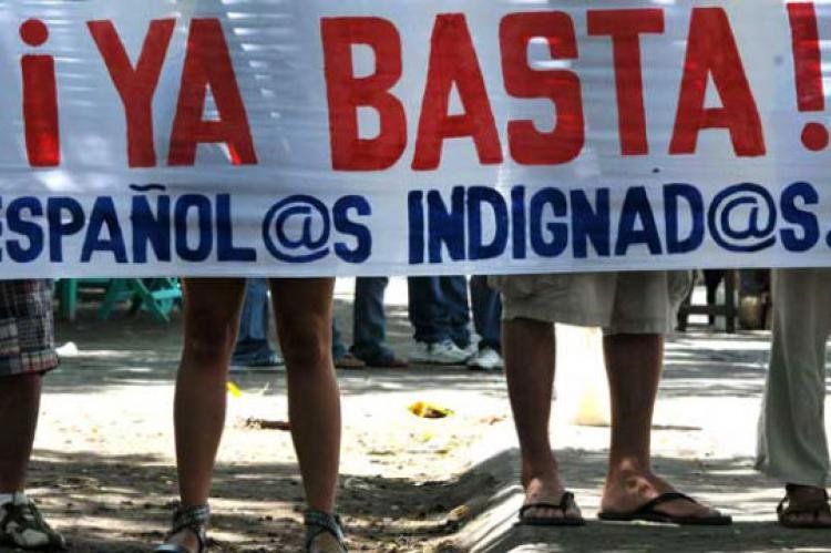 Indignados españoles indignados