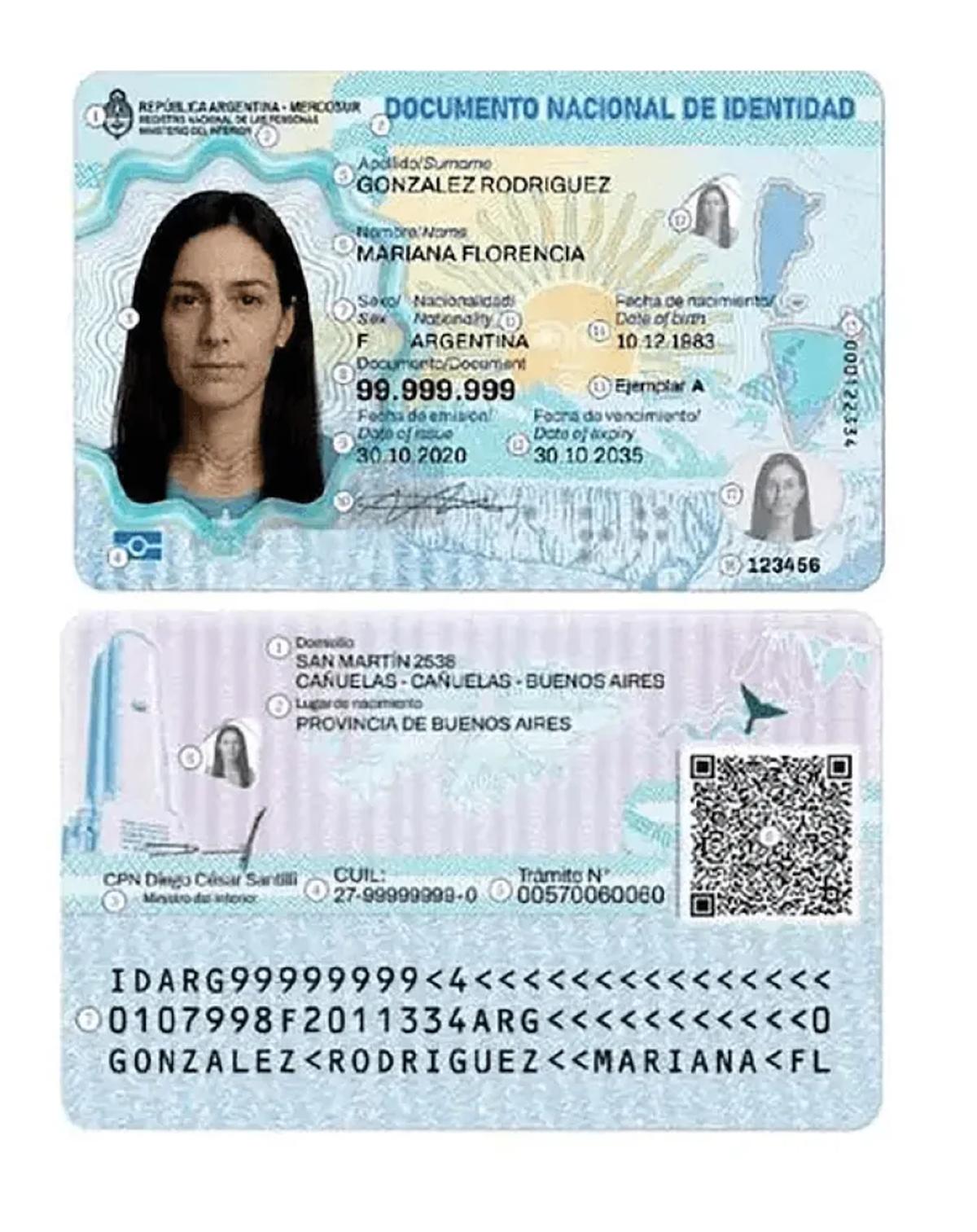 Lo nuevo del DNI argentino. Lo nuevo del DNI argentino.